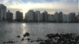 Praia do Guaurja - Asturias. Guaruja beach - Asturias.