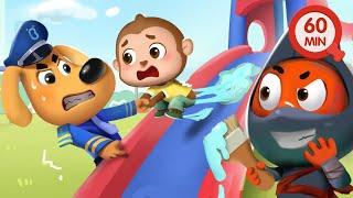 Playground Safety | Police Officer, Save Me! | Police Cartoon | Kids Cartoon | Sheriff Labrador