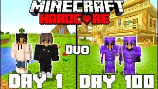 We Survived 100 Days In Hardcore Minecraft - Duo Minecraft Hardcore 100 Days