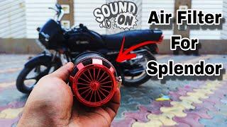 Universal Air Filter Installation Full Video !! splendor modified !!