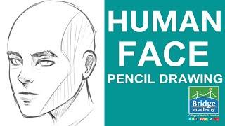 Draw with us: Human Face Drawing Tutorial for Beginners | Anatomy Drawing | Bridge Academy