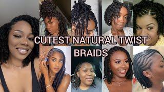 CUTEST NATURAL TWIST BRAIDS HAIRSTYLES 2025 | TWIST STYLES FOR BLACK WOMEN