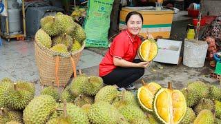 Harvest Durian and bring them to the market sell - cooking | Emma Daily Life