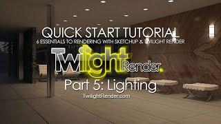 Rendering in SketchUp with Twilight Render Pro Part 5 : Lighting