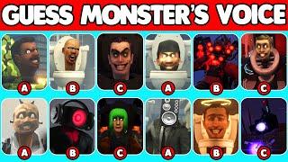 Guess CORRECT HEAD and MONSTER'S VOICE and Who is real one Skibidi Toilet 71