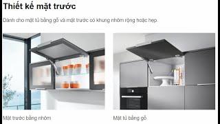 ️TECHHOMES.VN/ Giải pháp tay nâng 1 cánh chiều cao từ 240 đến 600 mm, lắp đặt Blum AVENTOS HK-XS