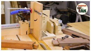 [DIY] How to make a universal tenon jig / table saw sled jig EP.3/ HOMEMADE/ Woodworking