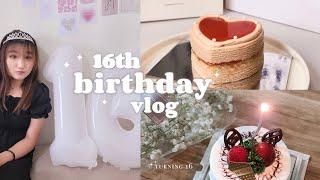 16th birthday vlog GLOW UP, birthday surprises, cafe hopping, simple life