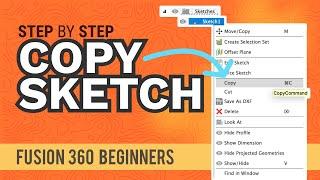 Copy and Paste Sketches and Components in Fusion 360