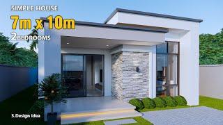 Simple House | House Design idea |  7m x 10m (Simple and Modern)