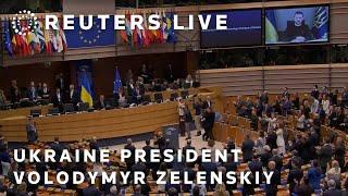 LIVE: Ukraine President Volodymyr Zelenskiy speaks to the European Parliament