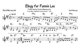 David Murray - Elegy for Fannie Lou (transcription)