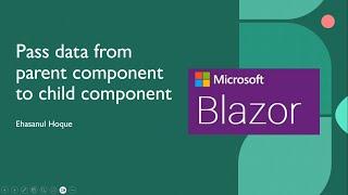 Pass data between components blazor (From Parent to Child) | parameters in blazor | .Net 8 Blazor