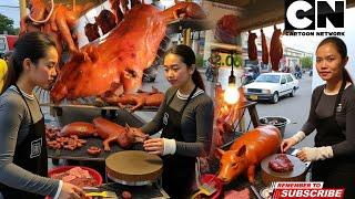 The most famous roast pork is the most delicious.