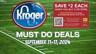 *FREEBIE* Kroger MUST DO Deals for 9/11-9/17 | Mega Sale, Beauty Event, 5x Digitals, & MORE