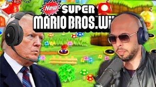 US Presidents Play New Super Mario Bros Wii (FT. Andrew Tate)