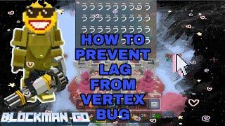 How To Prevent Lag From Vertex Glitch Message | Blockman Go Adventures | The BMGO GAMER