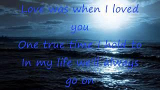 Celine Dion My Heart Will Go On Lyrics