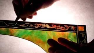 traditional stained glass painting