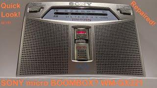 Quick look!  Sony WM-GX221 Walkman/ mini boombox (?) Ep 3 S2