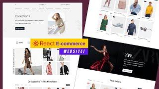 React JS Ecommerce Website using React JS and Tailwind CSS