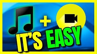 How To Add Music To A Video On PC -  EASIEST WAY POSSIBLE