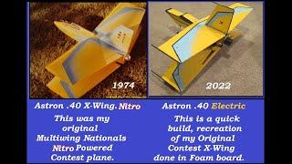 Astron .40 X wing Re-creation from foam board with dual Ducted Fans!