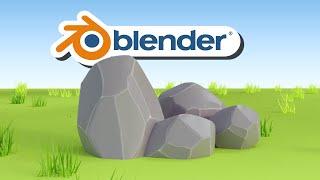 Blender Tutorial | Make Stylized Rocks Fast