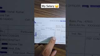 My Salary Slip after 2nd Increment #ssc  #motivation