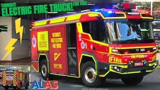 *VICTORIAS FIRST ELECTRIC FIRE TRUCK* FRV // Rosenbauer RT Pumper (EVIE/CE1) - Code 1 Turnout + HILO