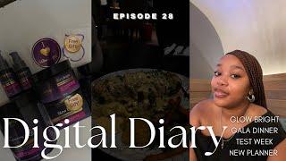 #digitaldiary : episode 28 | gala dinner, test week, glow bright 