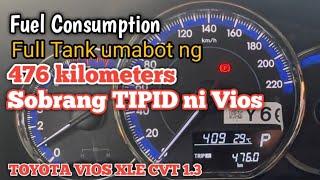 TOYOTA VIOS XLE CVT 1.3 | Tipid sa Gas | Fuel Consumption