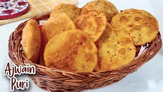 Ajwain puri Recipe | ख़स्ता अजवाइन पूरी | Vegan l Carrom Seeds Poori | DaalPani