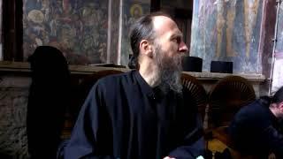 Blind Orthodox Christian monk chanting