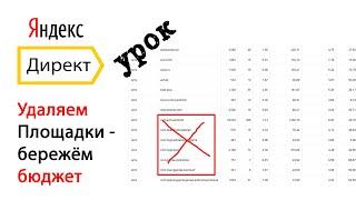 РСЯ Яндекс Директ - настройка площадок и как не слить бюджет!