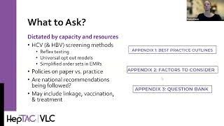 Hepatitis VLC: Health Systems Assessment - Implementation and Follow-up Activities