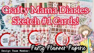 #N2SNovember24 Crafty Tutorial: Cards Using Crafty Mama Diaries Sketch #1!