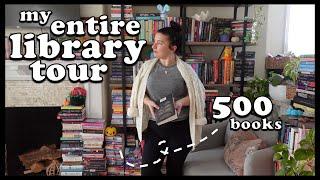 bookshelf tour + showing you the 500+ books in my home library 🪴