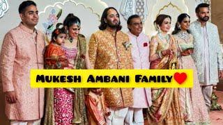 Dulhe Raja Anant With Family Nita Amban, Mukesh Ambani More at Anant & Radhika Grand Wedding️