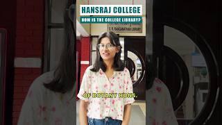 #library at #hansraj  Student Insights #lightscameracampus #shorts
