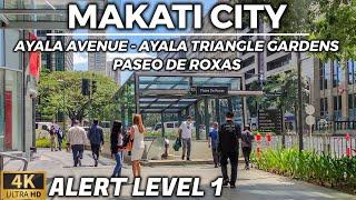 MAKATI CITY on Alert Level 1 Walking Tour [4K] Philippines - March 2022