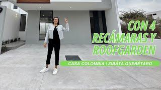 ¡Con 4 RECÁMARAS y amplio ROOFGARDEN! | | Casa Colombia Zibatá Quéretaro