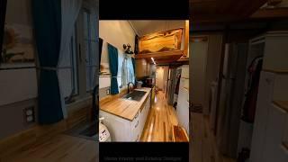 Rustic Cabin Tiny Home Includes A Roof Top Deck .#shorts #youtubeshorts #home