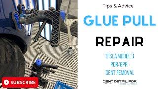 Tips, Tricks and Techniques for a glue pull - Tesla Model 3 Paintless Dent Repair | GPR dent removal