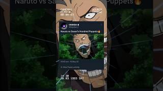 Naruto vs Sasori's Hundred Puppets #naruto #shorts