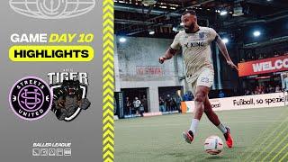 Knuckleball-Freistoß in den Winkel! | Streets United vs. Käfigtiger | Highlights Baller League