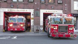 - FDNY Engine 34 + Ladder 21 responding - [HELL´S KITCHEN!] -