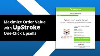 WooCommerce One-Click Upsells: UpStroke by FunnelKit(Boost your Average Order Value)