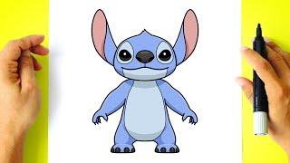 How to DRAW STITCH from Lilo & Stitch Movie