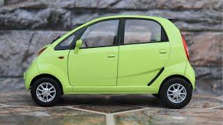 Diecast Car Unboxing - Tata Nano Green 1/18 Scale Model Car